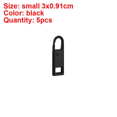 5 bucăți cu fermoar metalic de schimb, detașabile pentru tragere cu fermoar, pentru bagaje, jachete, îmbrăcăminte, rucsac, haine, accesorii