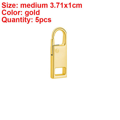 5 bucăți cu fermoar metalic de schimb, detașabile pentru tragere cu fermoar, pentru bagaje, jachete, îmbrăcăminte, rucsac, haine, accesorii