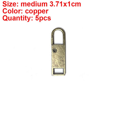 5 bucăți cu fermoar metalic de schimb, detașabile pentru tragere cu fermoar, pentru bagaje, jachete, îmbrăcăminte, rucsac, haine, accesorii