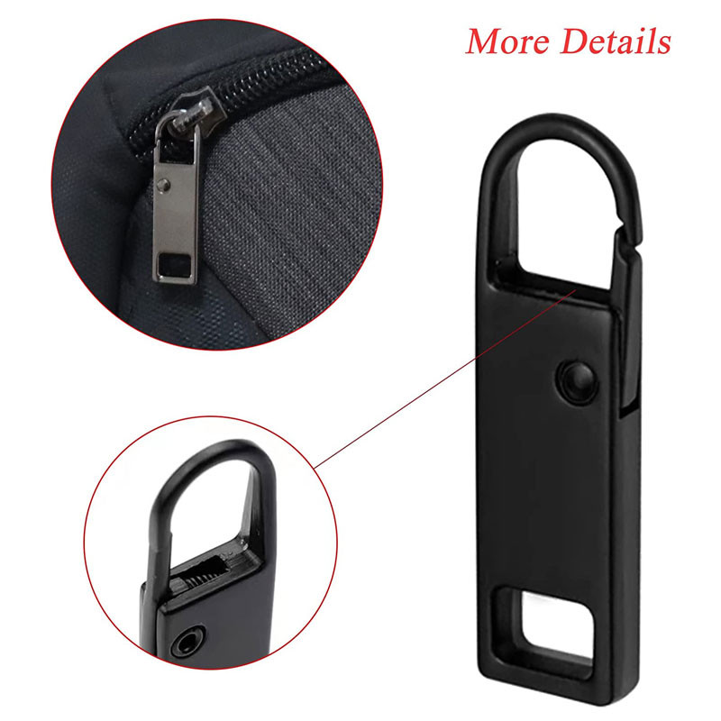 5 bucăți cu fermoar metalic de schimb, detașabile pentru tragere cu fermoar, pentru bagaje, jachete, îmbrăcăminte, rucsac, haine, accesorii