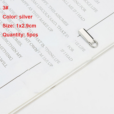 5 vnt. Užtrauktuku traukiamas lagaminas Sunkios apkrovos užtrauktuko skirtuko traukimo pakaitinis užtrauktuko fiksatorius, skirtas drabužiams, lagaminui, bagažui, kuprinei „pasidaryk pats“