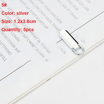 5 vnt. Užtrauktuku traukiamas lagaminas Sunkios apkrovos užtrauktuko skirtuko traukimo pakaitinis užtrauktuko fiksatorius, skirtas drabužiams, lagaminui, bagažui, kuprinei „pasidaryk pats“