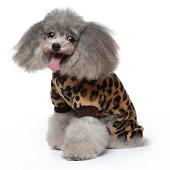 Комбинезон за кучета Зимни топли дрехи за домашни любимци Кучешка пижама Палто за малки кучета Кученце Котка Чихуахуа Померан Аксесоари за дрехи