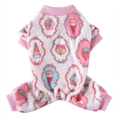 Комбинезон за кучета Зимни топли дрехи за домашни любимци Кучешка пижама Палто за малки кучета Кученце Котка Чихуахуа Померан Аксесоари за дрехи