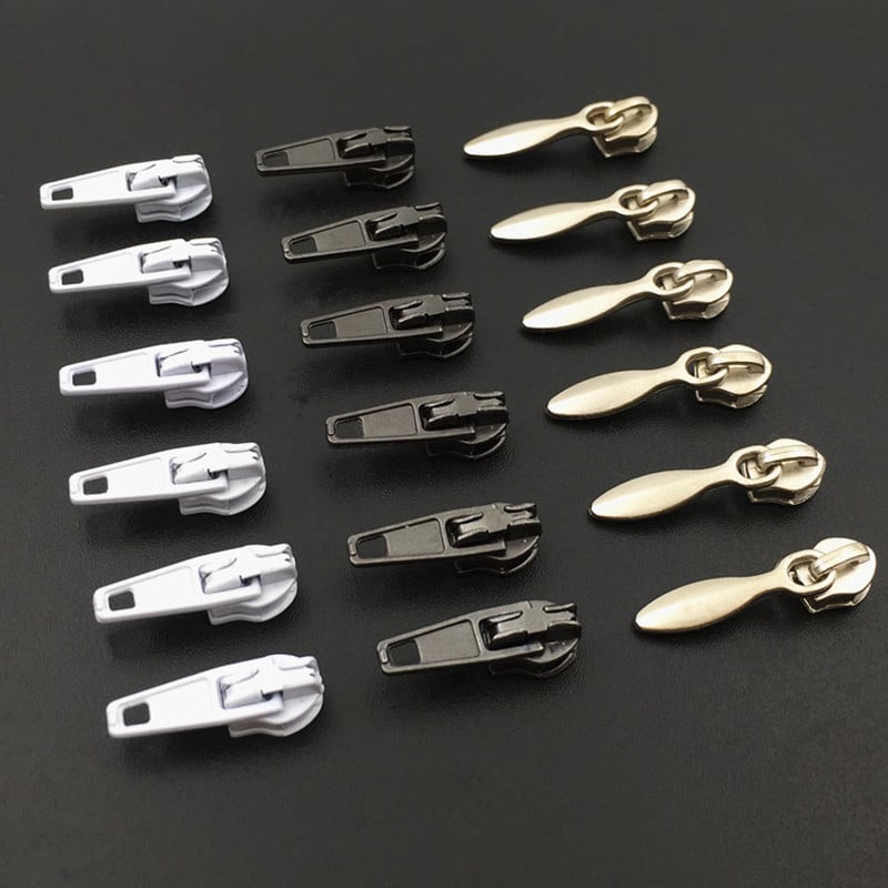 10 buc. Glisor cu fermoar 3 # Kit de reparare a capului cu fermoar Pernă de înlocuire Husă de pilota Pantaloni Accesorii pentru fermoar din nailon îngroșat P162