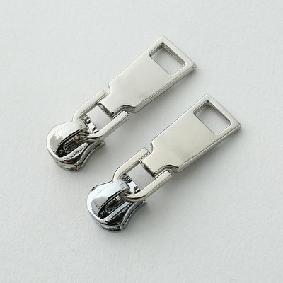 10 buc. Glisoare cu fermoar metalic de înaltă calitate 3 # Glisoare cu fermoar dublu din metal Tractor cu fermoar Opritor cu fermoar Bricolaj Material de cusut