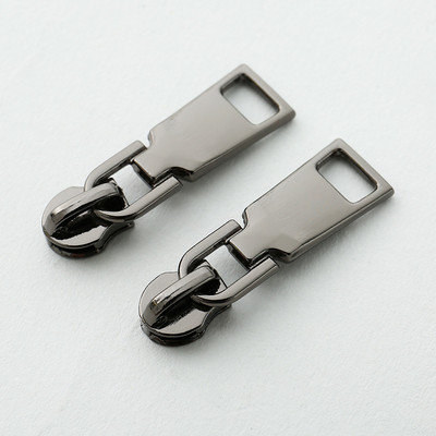 10 buc. Glisoare cu fermoar metalic de înaltă calitate 3 # Glisoare cu fermoar dublu din metal Tractor cu fermoar Opritor cu fermoar Bricolaj Material de cusut