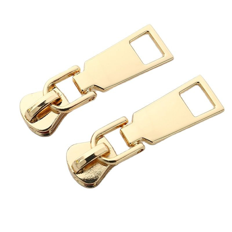 10 buc. Glisoare cu fermoar metalic de înaltă calitate 3 # Glisoare cu fermoar dublu din metal Tractor cu fermoar Opritor cu fermoar Bricolaj Material de cusut