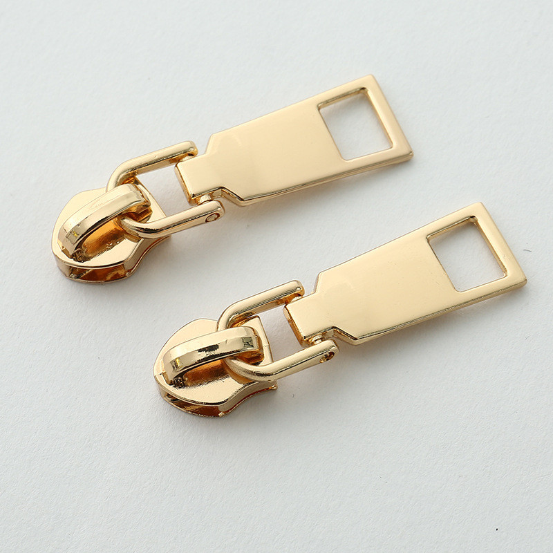 10 buc. Glisoare cu fermoar metalic de înaltă calitate 3 # Glisoare cu fermoar dublu din metal Tractor cu fermoar Opritor cu fermoar Bricolaj Material de cusut