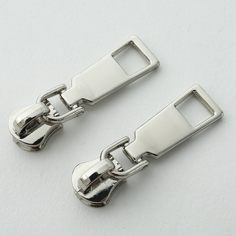 10 buc. Glisoare cu fermoar metalic de înaltă calitate 3 # Glisoare cu fermoar dublu din metal Tractor cu fermoar Opritor cu fermoar Bricolaj Material de cusut