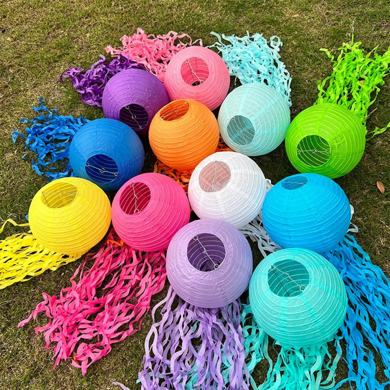 Παιδική Μπομπονιέρα Γοργόνας 10" Πτυσσόμενη χάρτινη μέδουσα Μωβ μπλε μέντα για βάπτιση μωρού για ντεκόρ γενεθλίων