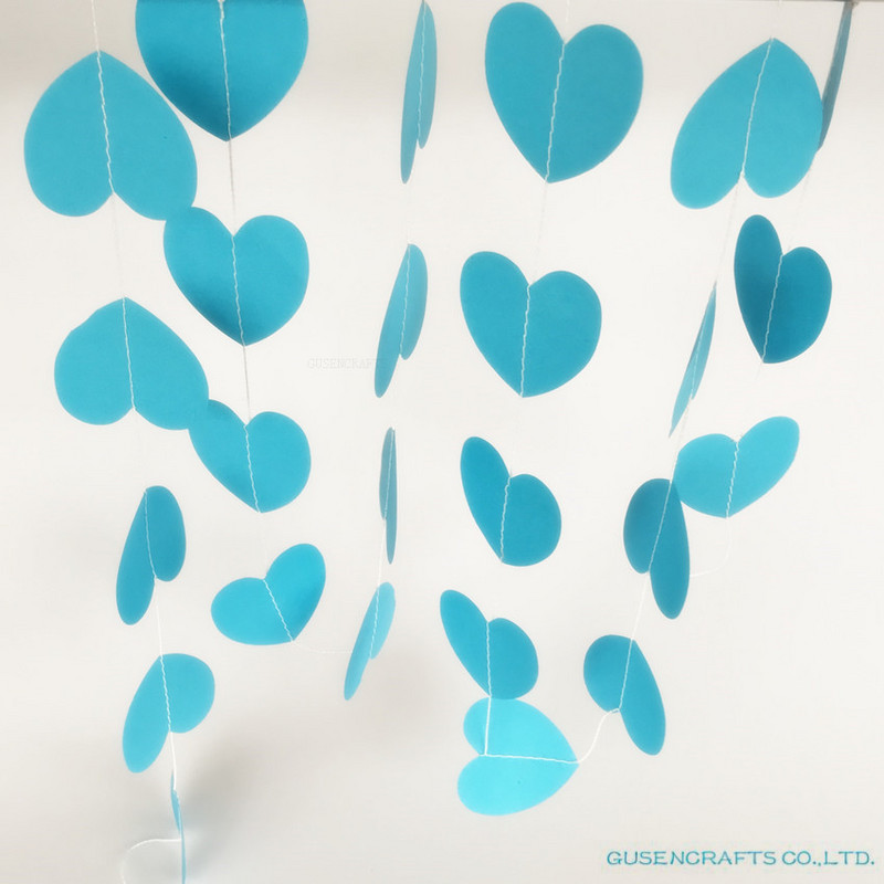 südamekujulised paberist vanikud 4M värviline punt Kodu Pulmapeo bänner Rippuv Paber Garland Duširuumi uksekaunistus