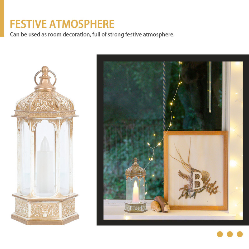 Laternad Laternad Rippuvad Maroko Ramadani LED-öövalgustid Eid-kaunistus Dekoratiivne Vintage kodu välilaud voodi kõrval