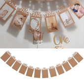 1. rođendan Garland sa strnadicama Foto banner Beba Dječja zabava Noć vještica Valentinovo Vjenčani DODACI Uređenje doma