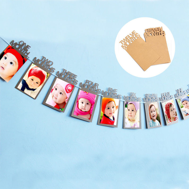 1. rođendan Garland sa strnadicama Foto banner Beba Dječja zabava Noć vještica Valentinovo Vjenčani DODACI Uređenje doma