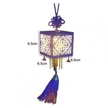 Сглобен Направи си сам китайски фенер Декоративна цъфтяща цветна лампа Дървена ръчно изработена антична кутия за лампа Коледни подаръци Реквизит за стрелба