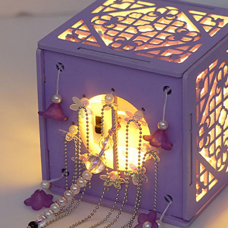 Samontēta ķīniešu laternu dekoratīvā ziedu lampa ar koka rokām ar rokām izgatavota antīka lampu kaste Ziemassvētku dāvanu šaušanas piederumi