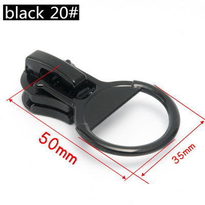 1db 20# Zipper Silder for Resin Zip Down Jacket Sátor cipzárok Fejlehúzó Barkács ruházatjavító tartozék