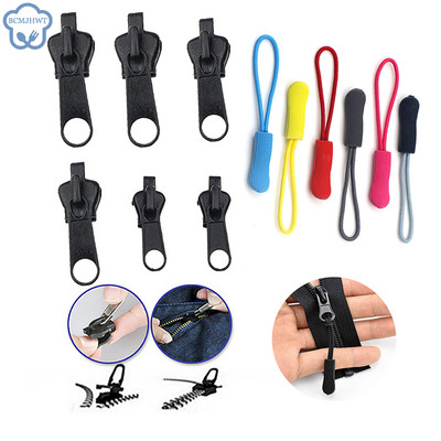 6PCS/Set Instant Zipper Universal Instant Fix Zipper Repair Kit Резервен Zip Slider Tee Rescue Нов дизайн Ципове за шиене