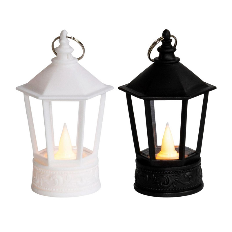 Διακοσμητικό Φανάρι αποκριών Νυχτερινό Φως Διακοσμητικό Φως LED Flameless Props Ανεμικό φωτιστικό για επιτραπέζιο Xmas Garden