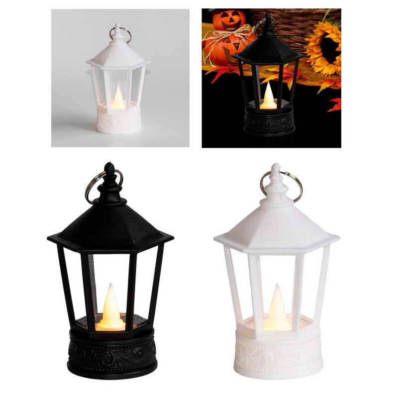 Διακοσμητικό Φανάρι αποκριών Νυχτερινό Φως Διακοσμητικό Φως LED Flameless Props Ανεμικό φωτιστικό για επιτραπέζιο Xmas Garden