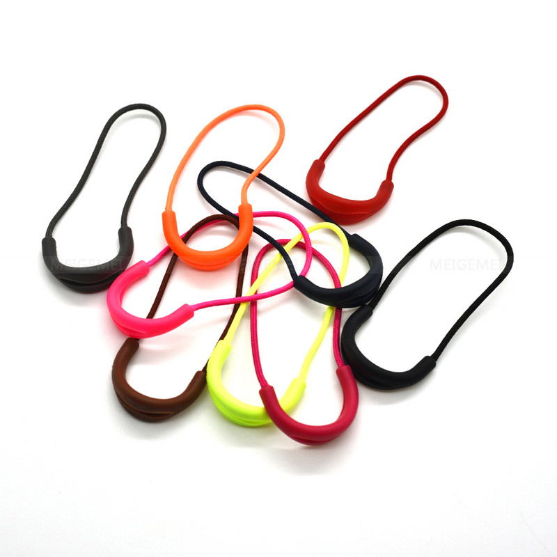 9db/csomag színes cipzárral húzható zsinórvégek pánt Lariat fekete ruházati kiegészítőkhöz