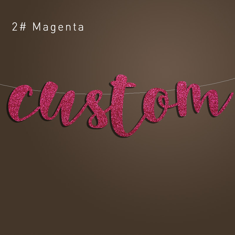 Персонализиран сватбен душ Декорации за парти Честит рожден ден Детски банер Хартиен банер с писмо Снимка Бебешки душ Консумативи за моминско