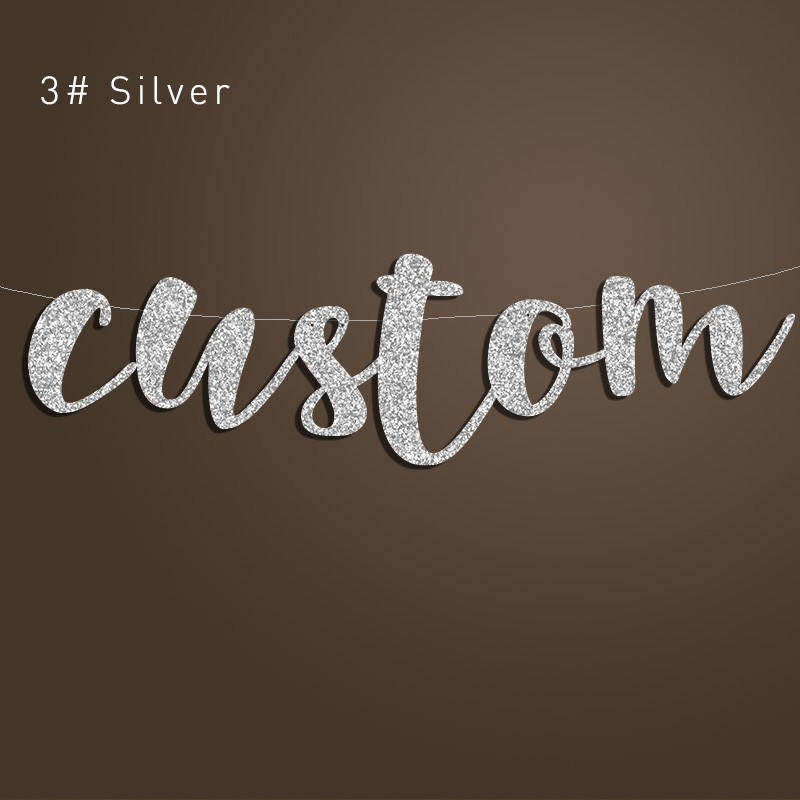 Персонализиран сватбен душ Декорации за парти Честит рожден ден Детски банер Хартиен банер с писмо Снимка Бебешки душ Консумативи за моминско