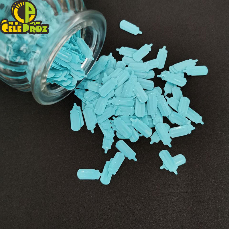 15 g Kūdikių dušo staliuko konfeti blizgučiai Tai berniukas, mergaitė 1-ojo gimtadienio vakarėlis, vežimėlio butelis Angelas Krikštas Lytis Atskleidžianti puošmena