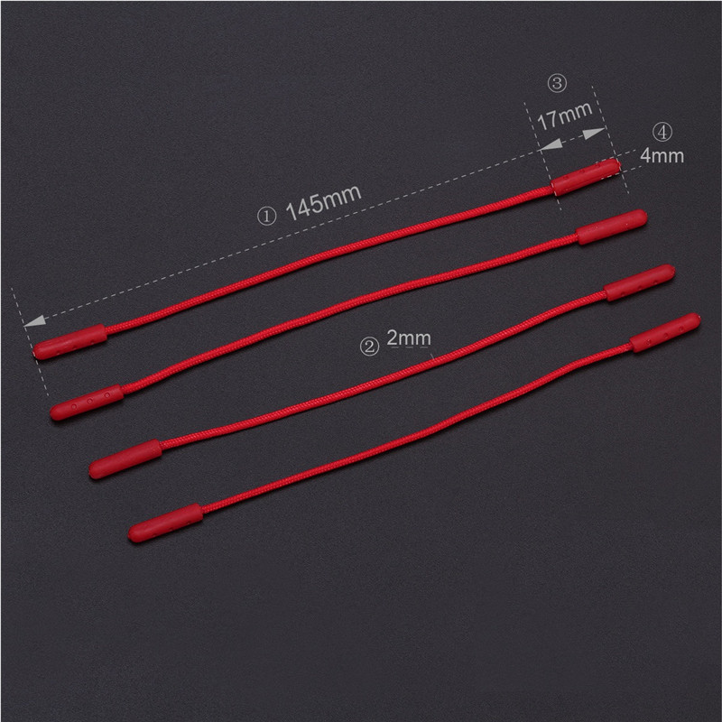 50 vnt. Užtrauktuko traukiklis su styga įpurškimo formavimu Užtrauktukas traukia laido pakeitimo užsegimas Slider Striukė Kuprinė Drabužių lagaminas