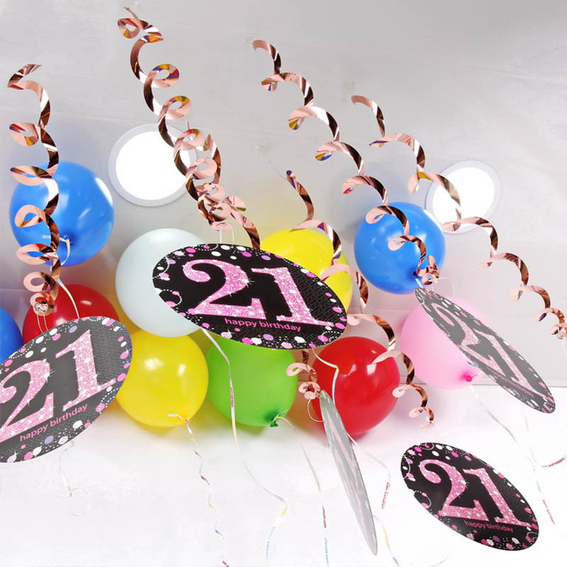 6 vnt. PVC 18 21 30 40 50 60 70 70 metų fono išdėstymas Gimtadienio vakarėlio dekoro daugiafunkciniai reikmenys