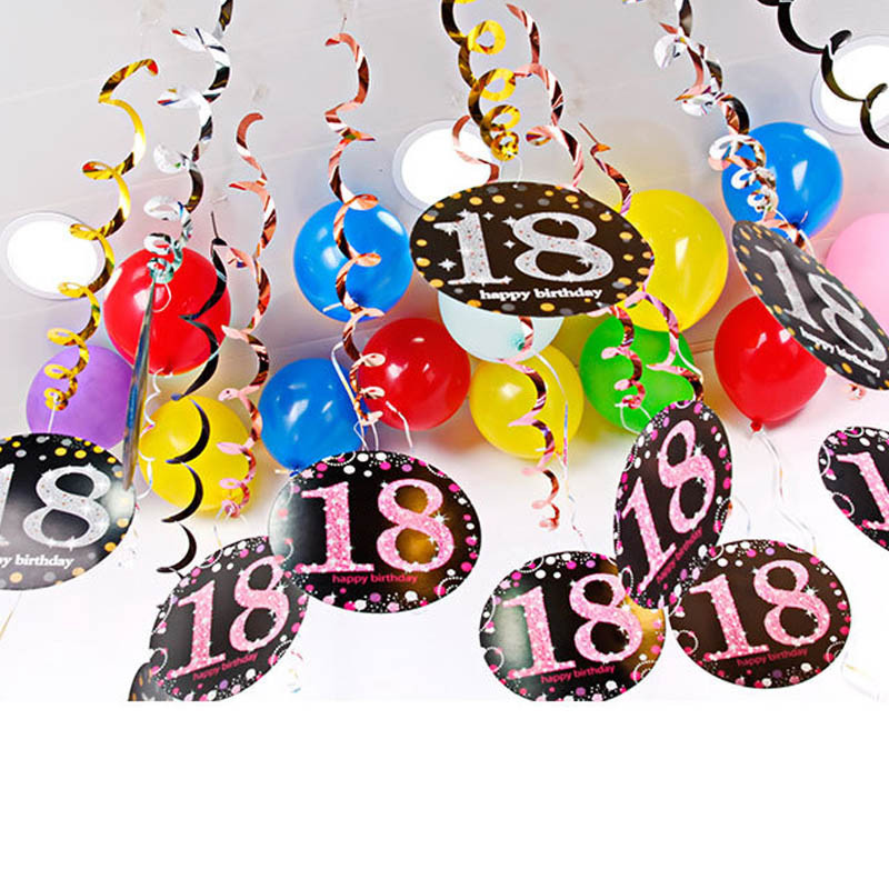 6 vnt. PVC 18 21 30 40 50 60 70 70 metų fono išdėstymas Gimtadienio vakarėlio dekoro daugiafunkciniai reikmenys