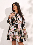 „Finjani“ vakarėliui skirtos suknelės dideliems dydžiams Moteriški drabužiai Peteliškės spalvos blokas Moteriška vakarinė suknelė Elegantiškos suknelės moterims