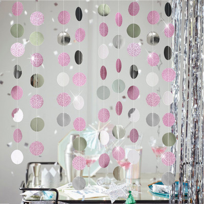 4M Papír Csillag Kerek Garland Banner Felnőtt Születésnapi Party Dekorációk Gyerekek Fiú Lány Babazuhany Akasztófüggöny Barkácsolj esküvői dekoráció