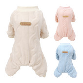 Lână haine calde pentru animale de companie, toamnă iarnă, salopetă pentru câini, pijamale pentru câini de talie mică, bichon pomeranian, salopete pentru cățeluș