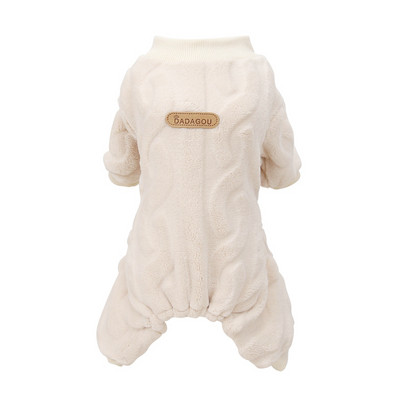 Lână haine calde pentru animale de companie, toamnă iarnă, salopetă pentru câini, pijamale pentru câini de talie mică, bichon pomeranian, salopete pentru cățeluș