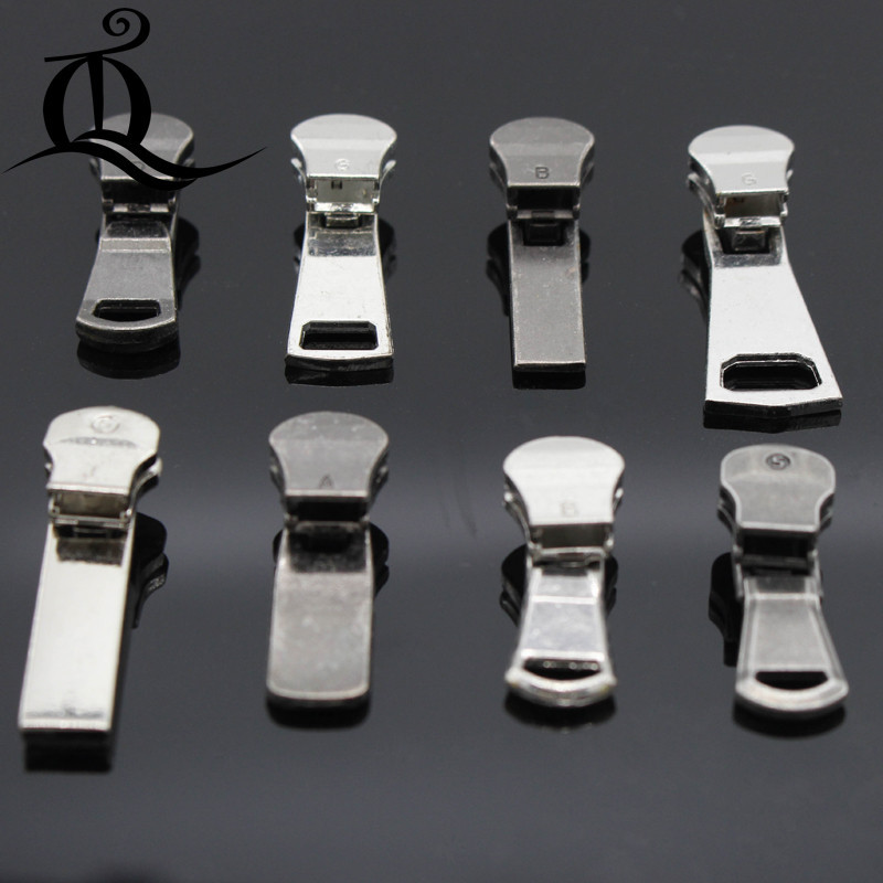 5 vnt 5# mišrių užtrauktukų remonto rinkiniai užtrauktuko traukiklis Metalinis užtrauktuko slankiklis, užtrauktuko galvutė, Drabužių, krepšių ir lagaminų priedai, drabužiai, x7