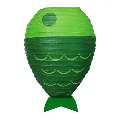 Radoša multfilma Zivs formas papīra laternas dzimšanas dienas ballīte bērnudārza okeāna pasaule citplanētiešu pašdarināts roku darbs papīra laternas ballītes dekors