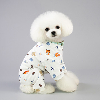 Ολόσωμη φόρμα για σκύλους Rompers Άνοιξη καλοκαιρινές πιτζάμες για κουτάβι Ρούχα για μικρά σκυλιά Ζώο Poodle Yorkshire Pet Doggy βαμβακερά ρούχα