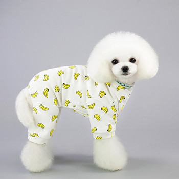 Ολόσωμη φόρμα για σκύλους Rompers Άνοιξη καλοκαιρινές πιτζάμες για κουτάβι Ρούχα για μικρά σκυλιά Ζώο Poodle Yorkshire Pet Doggy βαμβακερά ρούχα