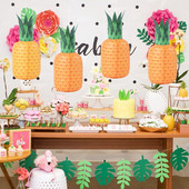 Lanternă din hârtie 3D, căpșuni, ananas, decorare pentru petreceri tematice, festivalul de primăvară, lanternă portabilă din hârtie pentru copii