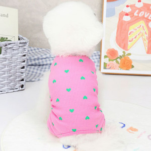 Cotton Dog Pizsama Kutyaruházat Aranyos mintás fehér póló Pulóver Jumpsuit Pizsama kis kutyáknak Kisállat ing Overall Yorkshire PJS