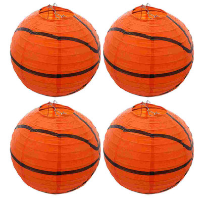 3 tk Ornament Kokkupandavad Paberlaternad Pesapalli kaunistused Korvpallimatš Sünnipäevapidu Sport Riputamine
