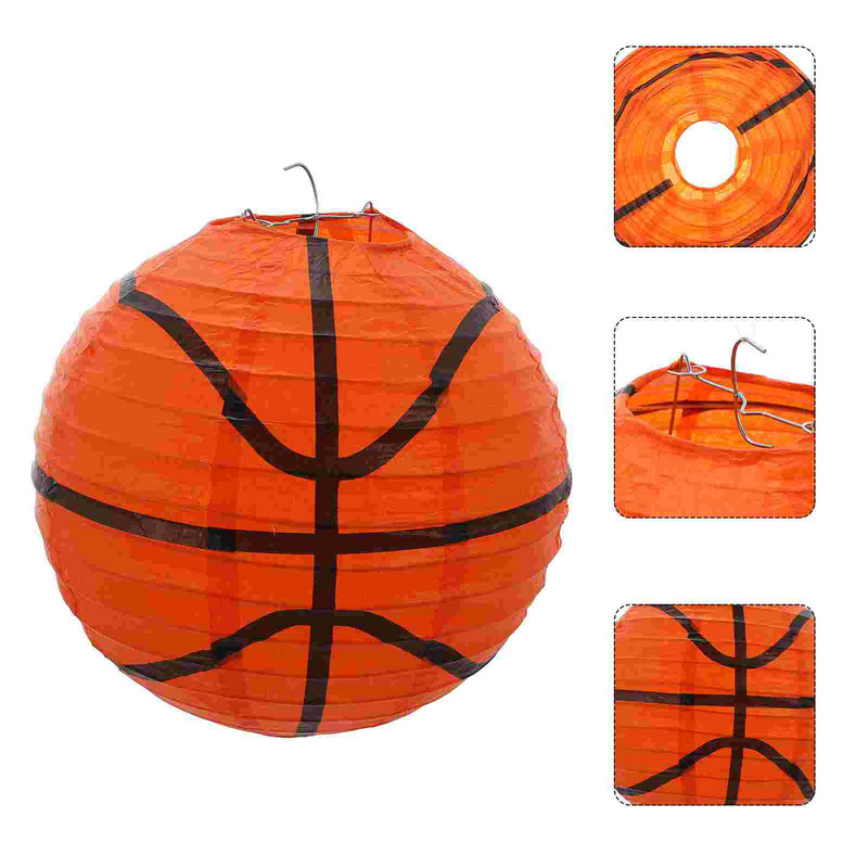 3 tk Ornament Kokkupandavad Paberlaternad Pesapalli kaunistused Korvpallimatš Sünnipäevapidu Sport Riputamine