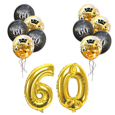 1 σετ 30 40 50 60 χάρτινο πανό Διακοσμήσεις για πάρτι γενεθλίων Γιρλάντα ενηλίκων Επέτειος γενεθλίων ενηλίκων Επέτειος 30 ετών Μαύρες σημαίες