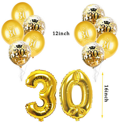 1 σετ 30 40 50 60 χάρτινο πανό Διακοσμήσεις για πάρτι γενεθλίων Γιρλάντα ενηλίκων Επέτειος γενεθλίων ενηλίκων Επέτειος 30 ετών Μαύρες σημαίες