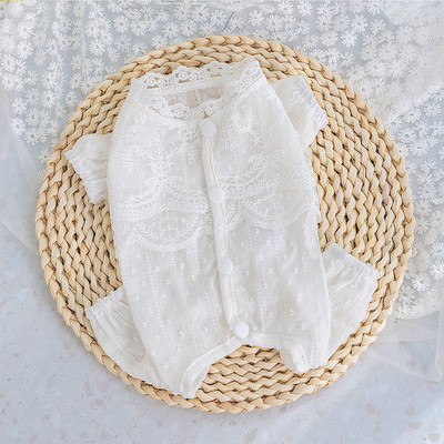 Mažas šuns kombinezonas Vasaros pavasario šuniukas mados pižamos katės Mieli minkšti marškinėliai augintiniui Mieli dizainerio drabužiai Čihuahua maltietiški jorkiečiai