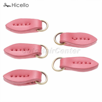 5vnt/stal. Užtrauktuko traukikliai Lapo formos traukimo galvutės keitimas Siuvamosios Craft Tvirtinimai Odos lydinio pakabukas 33*11mm Spalvingas Hicello