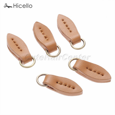 5vnt/stal. Užtrauktuko traukikliai Lapo formos traukimo galvutės keitimas Siuvamosios Craft Tvirtinimai Odos lydinio pakabukas 33*11mm Spalvingas Hicello