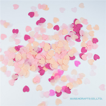 1500 τμχ Χαρτί χαρτομάντιλο διακόσμησης γάμου Καρδιές ουράνιο τόξο Κομφετί/μπομπονιέρες/Πολύχρωμα